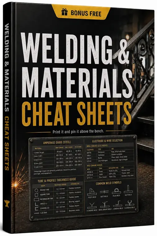 Welding & Materials Cheat Sheets — bonus cover